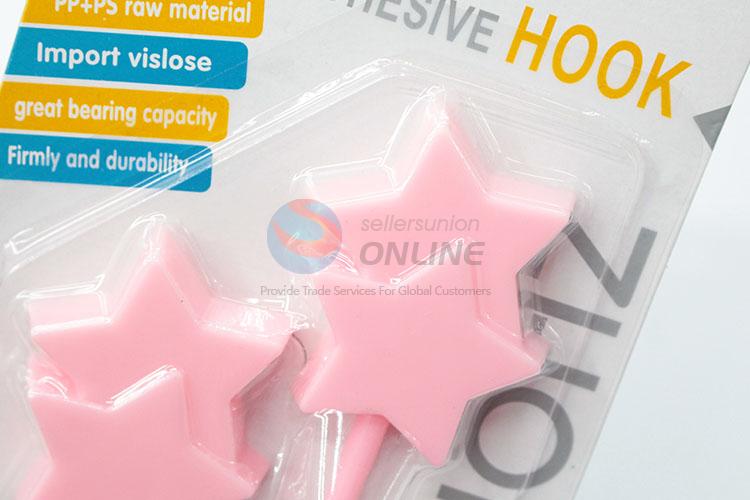 Great Cheap New Style Pink Star Shaped Strong Adhesive Hook