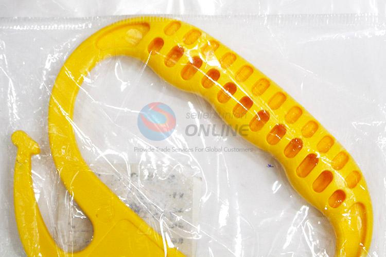 Delicate Design Yellow Plastic Shopping Bag Handle