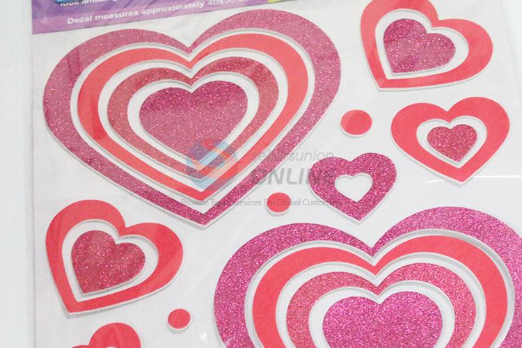 Decorative loving heart EVA noctilucent wall sticker