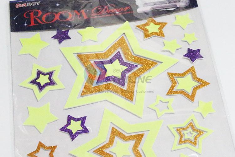 Hot sale star pattern noctilucent mural decals/wall sticker