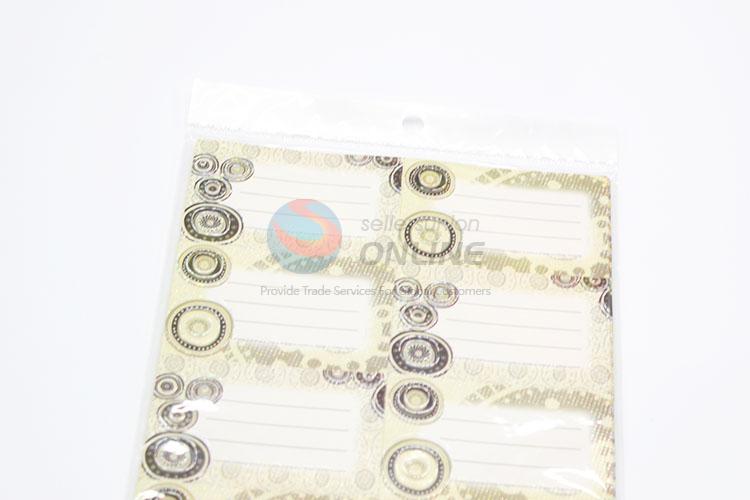 Custom Stamping Foil Adhesive Label Stickers for School