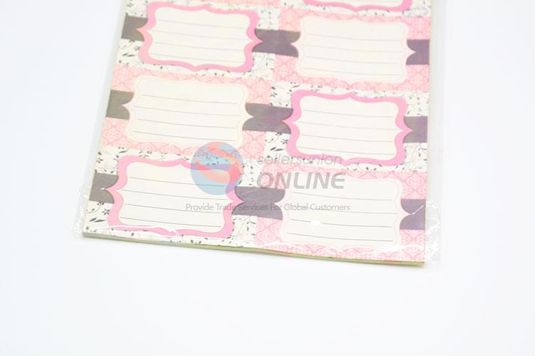 New Design Paper Adhesive Labels Stickers