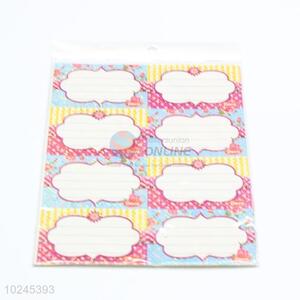 Lovely Printed Custom Stamping Foil Adhesive Labels Stickers