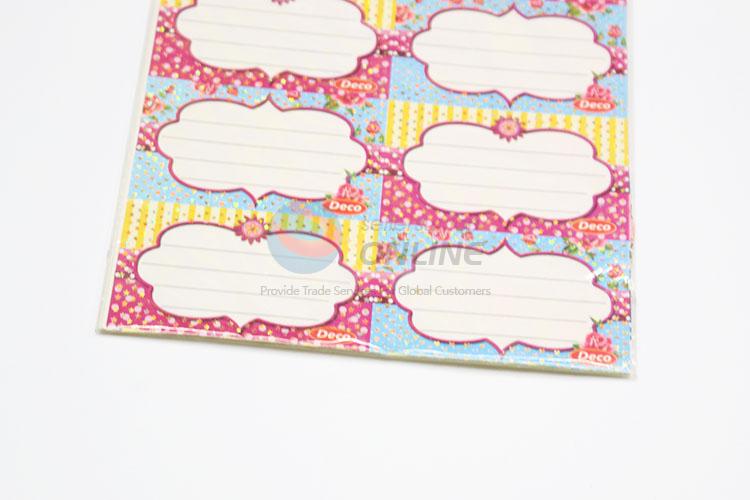 Lovely Printed Custom Adhesive Labels Stickers