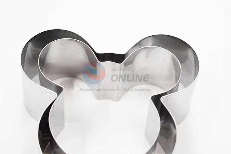 Cartoon Mouse Head Shaped Stainless Steel Cake Moulds Set