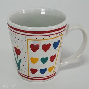 Colorful Hearts Ceramic Cup Water Cup