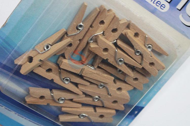 Best Sale Mini Wooden Clothes Photo Paper Clips