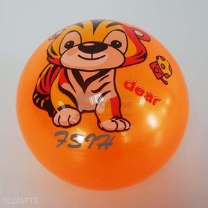 Kids Cartoon Tiger Pattern Puffer PVC Ball Toy