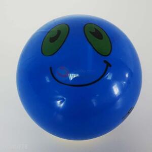 Smile Face Pattern Blue Color PVC Ball Toy