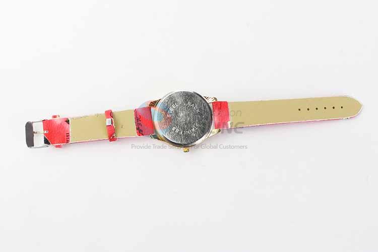 Red High-heel Casual Bracele Watch For Girls/Fashion Quartz Wristwatch