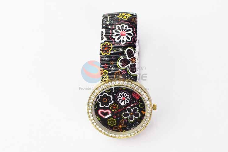 Flower Casual Bracele Watch For Girls/Fashion Quartz Wristwatch with Rhinestone