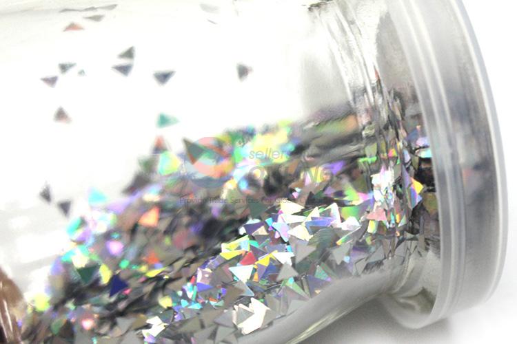 New Design Triangle Shape Laser Color Glitter Powder