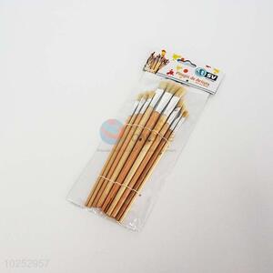 Promotional cheap 9pcs paintbrushes