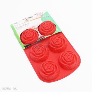 High sales red flower shape cake mould