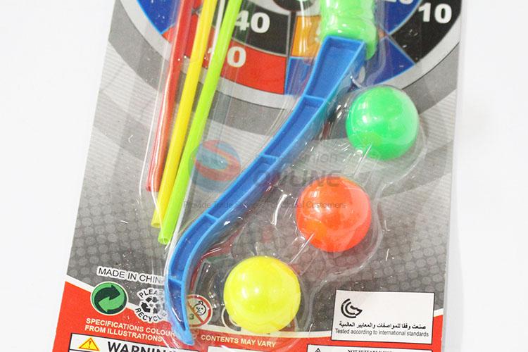 Factory Direct Bow and Arrow Set Safe Plastic Shooting Toys with Table Tennis