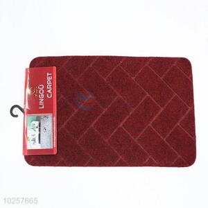 Dark Red High Quality Door Mat Floor Carpet