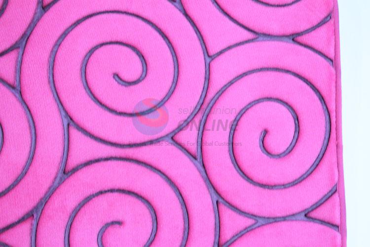 Spiral Pattern Rose Red Home Door Mat