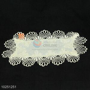 Fancty design low price white lace placemat fro promotions