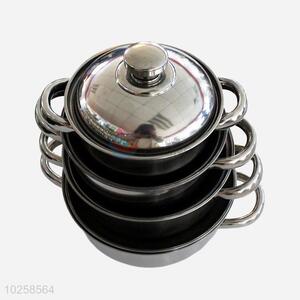 Cheap popular cool 4pcs soup pot