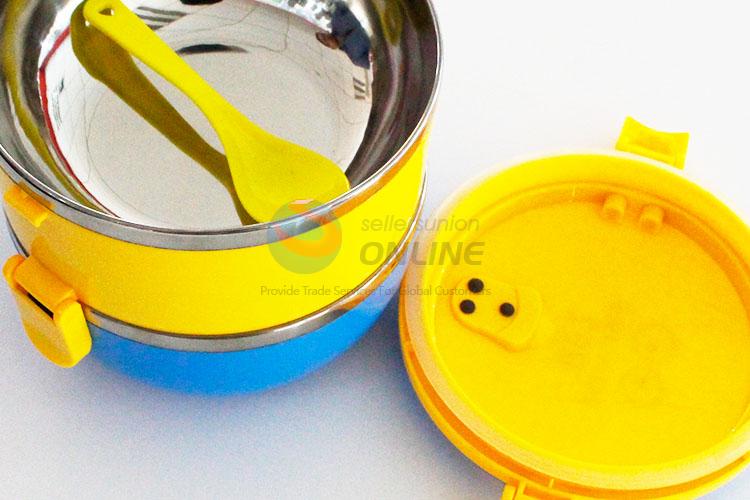 New style cool yellow&blue lunch box