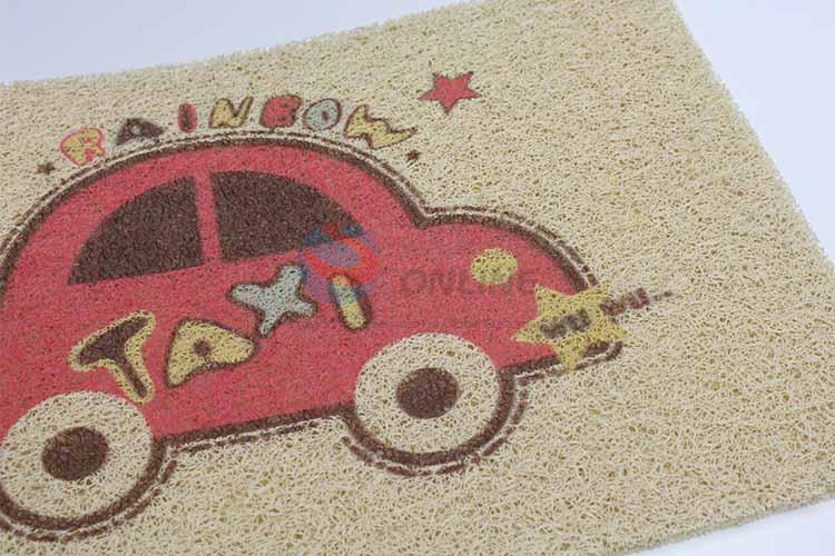 Car Pattern Decorative Non-slip Front Floor Mat/Door Mat