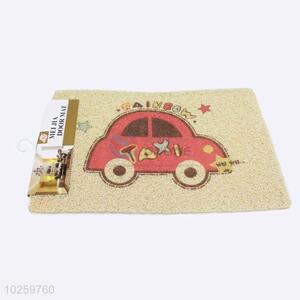 Car Pattern Decorative Non-slip Front Floor Mat/Door Mat