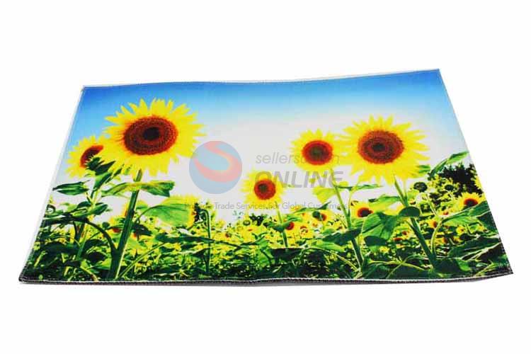 Sunflower Pattern Decorative Non-slip Front Floor Mat/Rectangular Door Mat