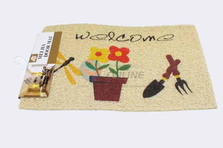 Flowrpot Pattern Decorative Non-slip Front Floor Mat/Door Mat