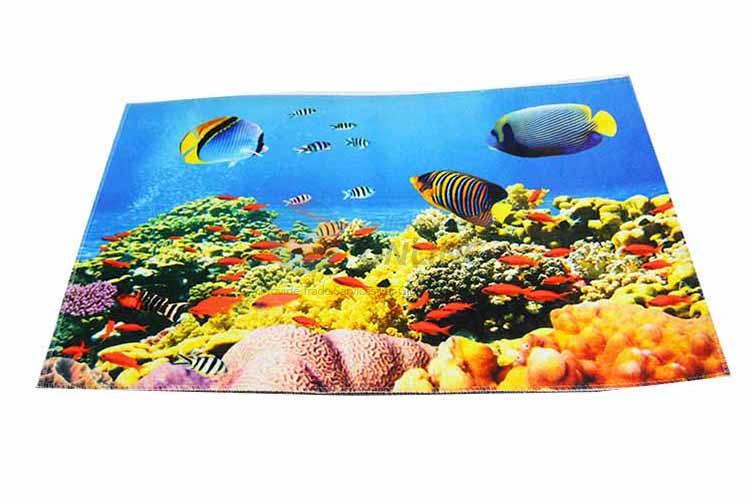 Fish Pattern Decorative Non-slip Front Floor Mat/Rectangular Door Mat