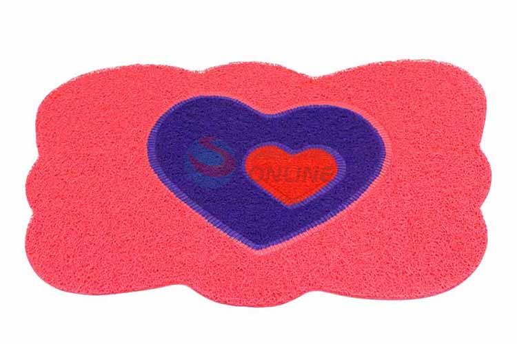 Heart Pattern Decorative Non-slip Front Floor Mat/Door Mat