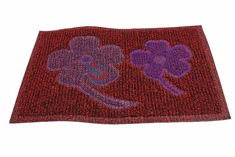 Flower Pattern Decorative Non-slip Front Floor Mat/Rectangular Door Mat