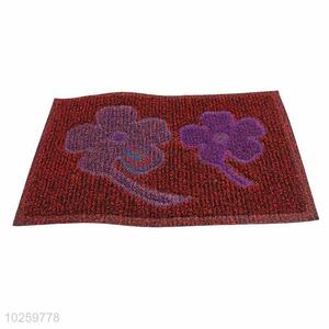 Flower Pattern Decorative Non-slip Front Floor Mat/Rectangular Door Mat