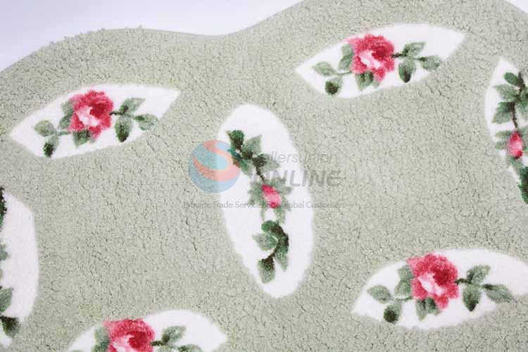 Wholesale Flower Pattern Decorative Non-slip Front Floor Mat/Door Mat