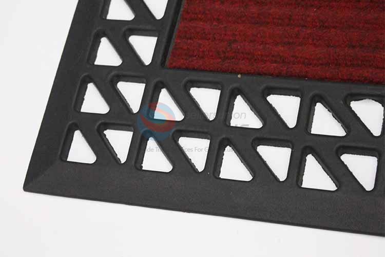 Red Pattern Decorative Non-slip Front Floor Mat/Door Mat