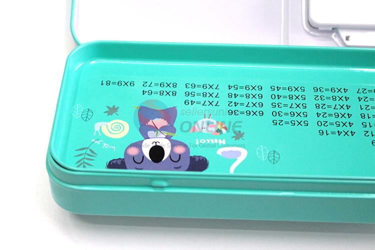 Great Iron Pencil Box with Calculator  for Student