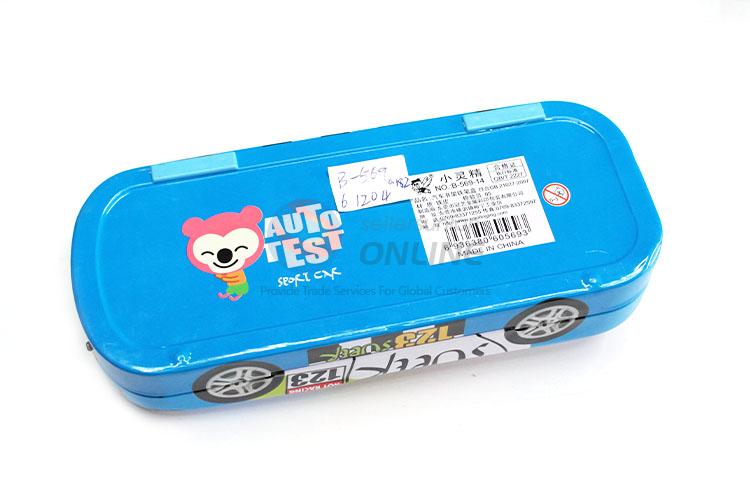 Cheap Price Car Shaped Iron Pencil Box for Student