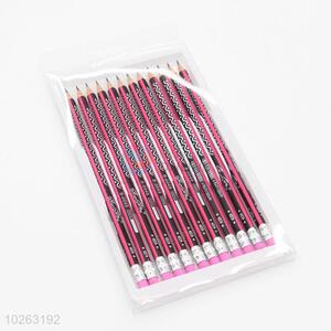 New Useful 12pcs HB Pencils Set With Red Lead