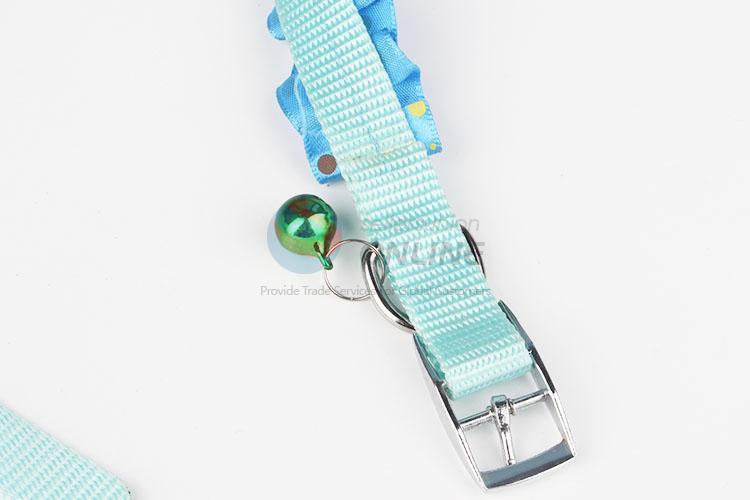 Cartoon Lovely Pet Dog Collar Nylon Flower Necklace Collar with  Bell