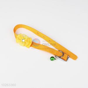 Nylon Pet Accessory Dog Collar with Flower for Decoration