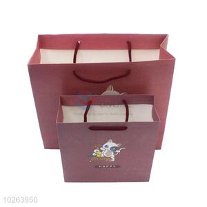 China factory price high quality red 2pcs gift bags