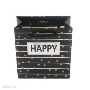 Wholesale cool fashionable low price black gift bag