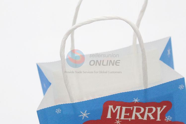 Hot-selling popular latest design Christmas kraft paper gift bag