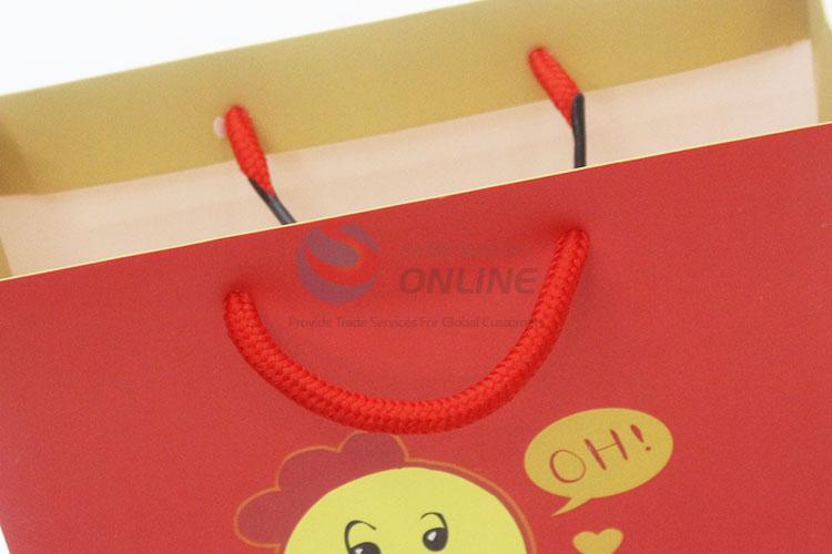 Popular top quality cute red 3pcs gift bags