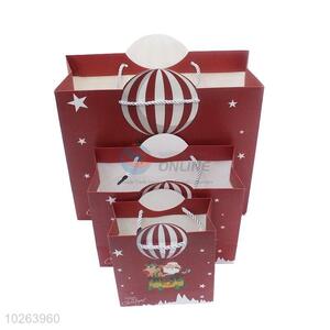 Best cheap high quality 3pcs red Christmas gift bags