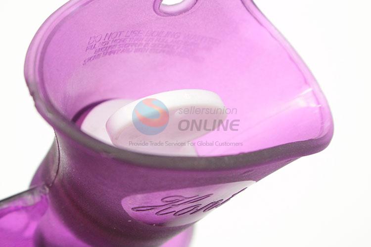 Purple Color PVC Hot Water Bag for Winter