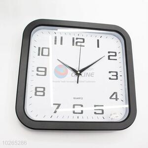 Wholesale Cheap Square Shape Black Frame Wall Clock