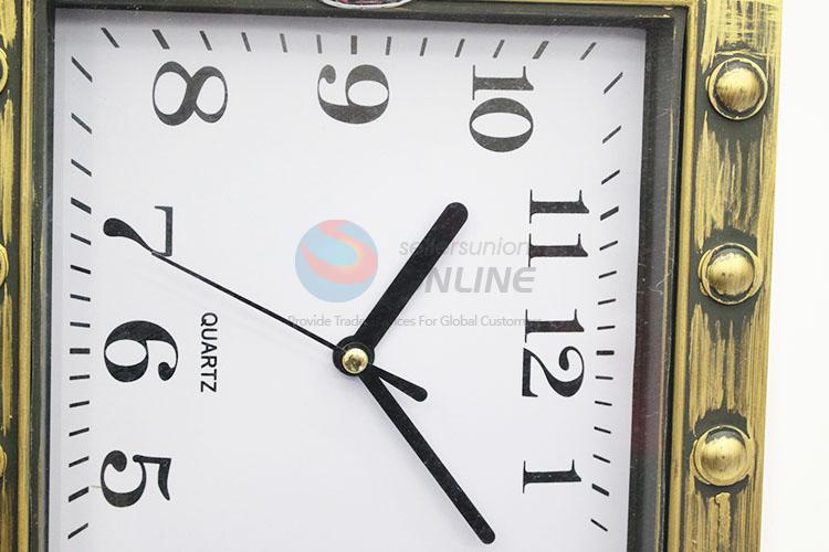 Bronze Color Fashion Plastic Wall Clock