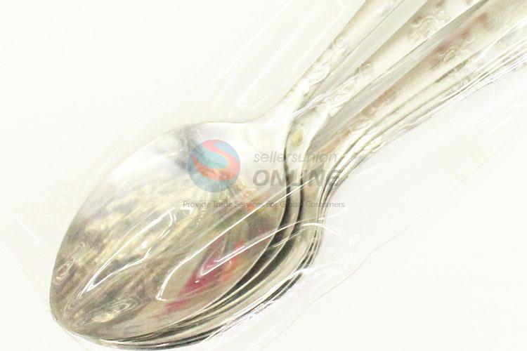 Wholesale cute simple cheap 6pcs spoons