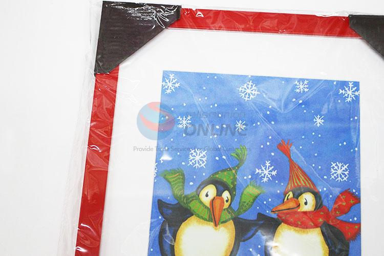 Sking Penguin Pattern Painting Crafts for Wall Decoration