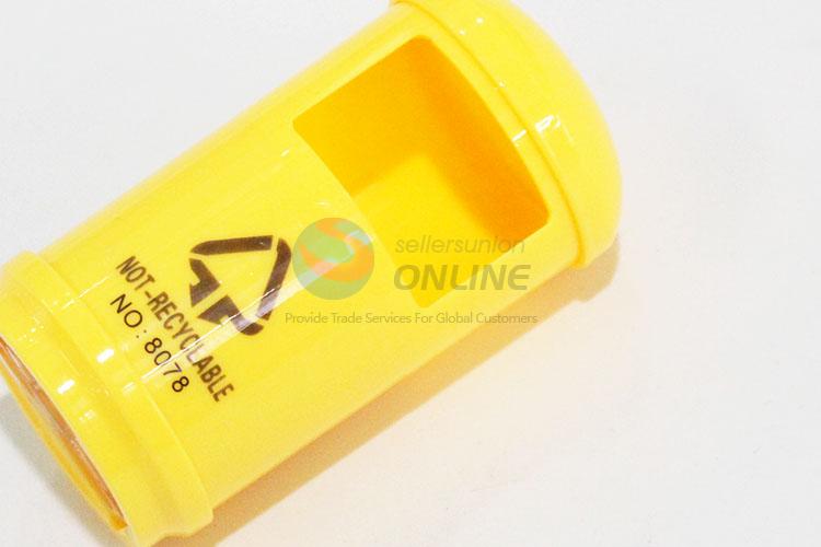 New product low price good trash can shape 4pcs pencil sharpeners